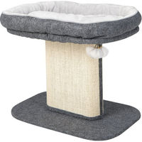 Produktbild von COSTWAY Kratzbaum für Katzen aus Holz mit Plüschsitzfläche und Ball
