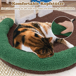 Costway Kratzbaum für Katzen aus Holz und Sisal in Braun und Bunt 59 x 49 x 43 cm – Bild 1 von 5