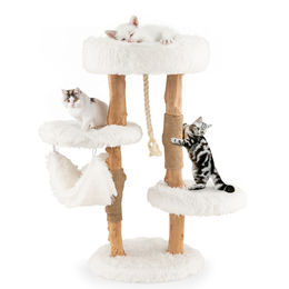 Costway Kratzbaum für Katzen aus Naturholz mit Sisalseil – Bild 1 von 13