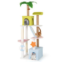 Produktbild von Costway Kratzbaum für Katzen mit Sisal in Beige und Bunt