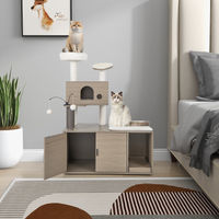 Produktbild von Costway Kratzbaum für Katzen mit Sisal und integrierter Katzentoilette