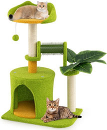 COSTWAY Kratzbaum für Katzen und Kitten mit Sisal 79cm hoch – Bild 1 von 3
