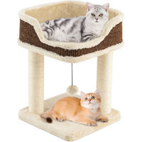 Produktbild von COSTWAY Kratzbaum für Kitten mit Sisal und Ball in Beige