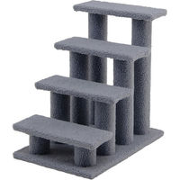 Produktbild von COSTWAY Kratzbaum Tiertreppe aus Lammkaschmir und Holz in Grau für Katzen bis 25 kg