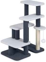 COSTWAY Kratzbaum und Hundetreppe für Katzen und Hunde in Grau mit Sisal – Bild 1 von 2
