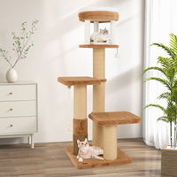 Produktbild von Costway Kratzbaum XXL aus Holz mit Deckenspanner für Katzen in Braun 164cm