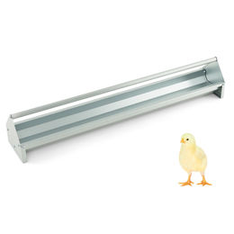 Costway Metall Futtertrog für Hühner und Geflügel in Silber 115cm - 15 l – Bild 1 von 9