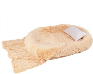 COSTWAY Orthopädisches Hundebett aus Plüsch mit Kissen und Decke – Bild 1 von 1