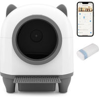Produktbild von COSTWAY Selbstreinigende Katzentoilette mit App-Steuerung und WiFi in Weiß