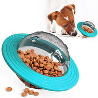 Produktbild von CosyHome Interaktiver Futterball für Hunde als Intelligenzspielzeug und langsamer Futterspender aus Kunststoff in Türkis und Transparent