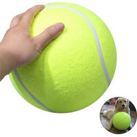 Produktbild von CosyHome Kauspielzeug Gelber Tennisball aus Gummi XL 24 cm - 24 cm