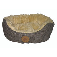 Produktbild von Country Dog Hundekörbchen im Tweed Look Grau 55 cm