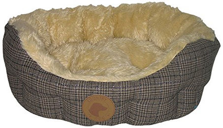 Produktbild von Country Dog Hundekörbchen im Tweed Look Grau 60 cm