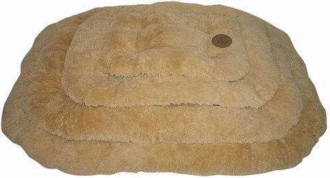 Country Dog Hundematte aus Plüsch in Beige 50 cm - 50 cm – Bild 1 von 2