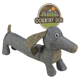 Produktbild von Country Dog Hundespielzeug Buddy Plüschspielzeug aus Stoff Grau 31 x 16 cm