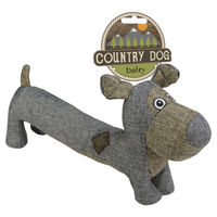 Produktbild von Country Dog Hundespielzeug Daisy Plüschspielzeug aus Stoff Grau 35 x 18 cm