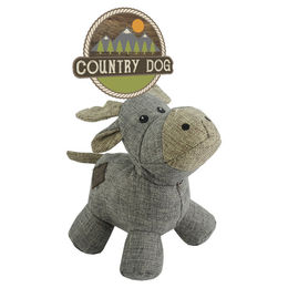 Produktbild von Country Dog Hundespielzeug Moose Plüschspielzeug Grau 16 x 14 cm