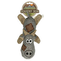 Produktbild von Country Dog Molly Plüschspielzeug für Hunde in Grau 23 cm