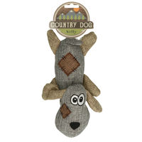 Produktbild von Country Dog Nelly Plüschspielzeug für Hunde in Grau