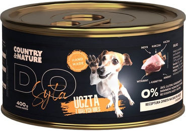COUNTRY&NATURE Feast of White Meats Nassfutter für Hunde Adult mit Ente Huhn Pute getreidefrei 400 g - 400 g – Bild 1 von 1
