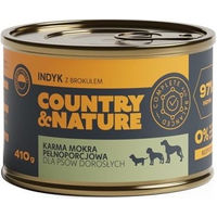 Produktbild von COUNTRY&NATURE Getreidefreies Nassfutter Pute für erwachsene Hunde Hypoallergen 410g - 410 g