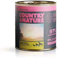 Produktbild von COUNTRY&NATURE Getreidefreies Nassfutter Schwein mit Spinat für Adult 850g