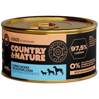 Produktbild von COUNTRY&NATURE Katzen Nassfutter Lachs mit Spinat Paté für Adult 410 g - 410 g