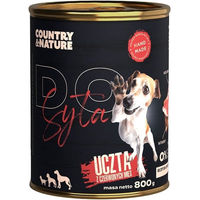 Produktbild von COUNTRY&NATURE Rotes Fleisch-Schmaus Nassfutter für Hunde Adult Getreidefrei mit hohem Fleischanteil 800 g
