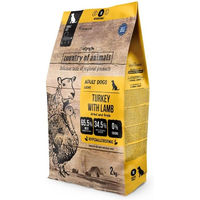 Produktbild von COUNTRY OF ANIMALS Hundetrockenfutter Pute und Lamm für adulte Hunde 2 kg