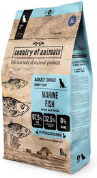 Produktbild von COUNTRY OF ANIMALS Marine Fish Getreidefreies Trockenfutter Meeresfische für adulte Hunde 9 kg