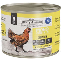 Produktbild von COUNTRY OF ANIMALS Monoprotein Huhn Nassfutter für adulte Katzen Stückchen in Soße 200g