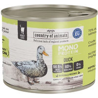 Produktbild von COUNTRY OF ANIMALS Monoprotein Nassfutter Ente Stückchen in Sauce für adulte Katzen 200g