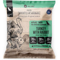 Produktbild von COUNTRY OF ANIMALS Trockenfutter Truthahn mit Kaninchen für adulte Hunde 50g