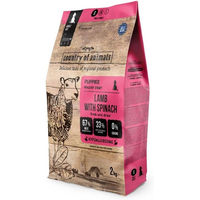 Produktbild von COUNTRY OF ANIMALS Welpen Trockenfutter Lamm mit Spinat 2 kg