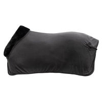 Produktbild von Covalliero Abschwitzdecke Anniversary Pferdedecke mit Teddy-Fleece-Kragen in Grau 145 cm