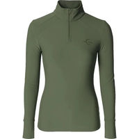 Produktbild von Covalliero Active Reitshirt Damen Langarm Grün Oliv XL
