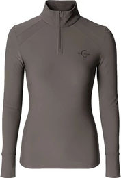 Covalliero Active Reitshirt Damen Langarm XS Braun Grau – Bild 1 von 1