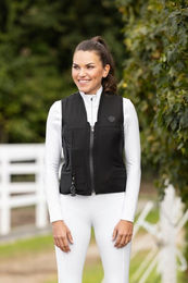 Covalliero Airbag-Sicherheitsweste Manege Schwarz Größe S inklusive 1 Kartusche – Bild 1 von 5