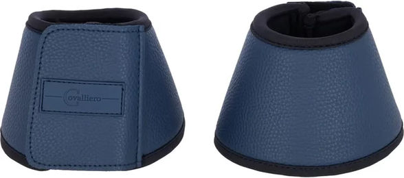 Produktbild von Covalliero Avina Schutzglocken Gamaschen aus Kunstleder Blau für Vollblut/VB