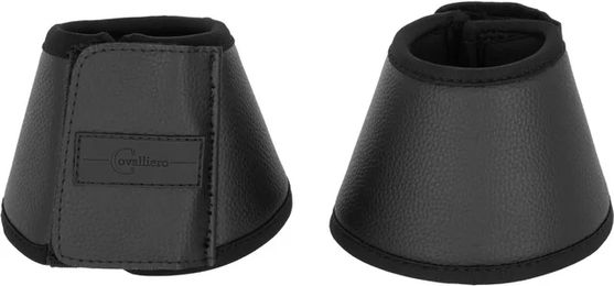 Produktbild von Covalliero Avina Schutzglocken Gamaschen aus Kunstleder Schwarz für Warmblut/WB