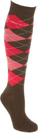 Covalliero Brescia Reitsocken für Damen in Terra mit kariertem Muster Größe 37-39 – Bild 1 von 3
