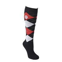 Produktbild von Covalliero Brescia Reitstrümpfe Damen Baumwolle Gr. 37-39 Blau Rot Bunt