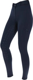 Produktbild von Covalliero ClassicStar Reithose Damen mit Full Grip aus Mikrofaser Blau Größe 40