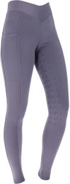 Produktbild von Covalliero ClassicStar Reithose für Mädchen aus Mikrofaser mit Full Grip in Lila