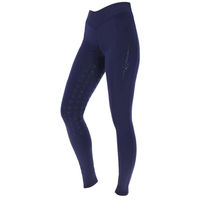 Produktbild von Covalliero ClassicStar Reitleggings Damen Blau Mikrofaser Größe 44/46