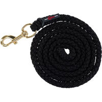 Produktbild von Covalliero Classy Antipanik Karabinerhaken für das Longe Reiten aus Edelstahl in Schwarz