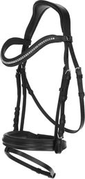 Produktbild von Covalliero Clincher Trense aus Leder in Schwarz Größe M und L