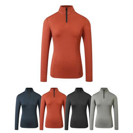 Covalliero Damen Funktionsshirt Active Reitshirt Sport Longsleeve mit Stehkragen in Rot Grösse XS – Bild 1 von 3