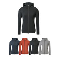 Produktbild von Covalliero Damen Hoodyjacke Reitjacke mit 2-Wege-Reißverschluss Schwarz Größe XS