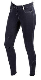 Covalliero Damen Reithose BasicPlus Full Grip Blau Baumwolle Größe 38 – Bild 1 von 6